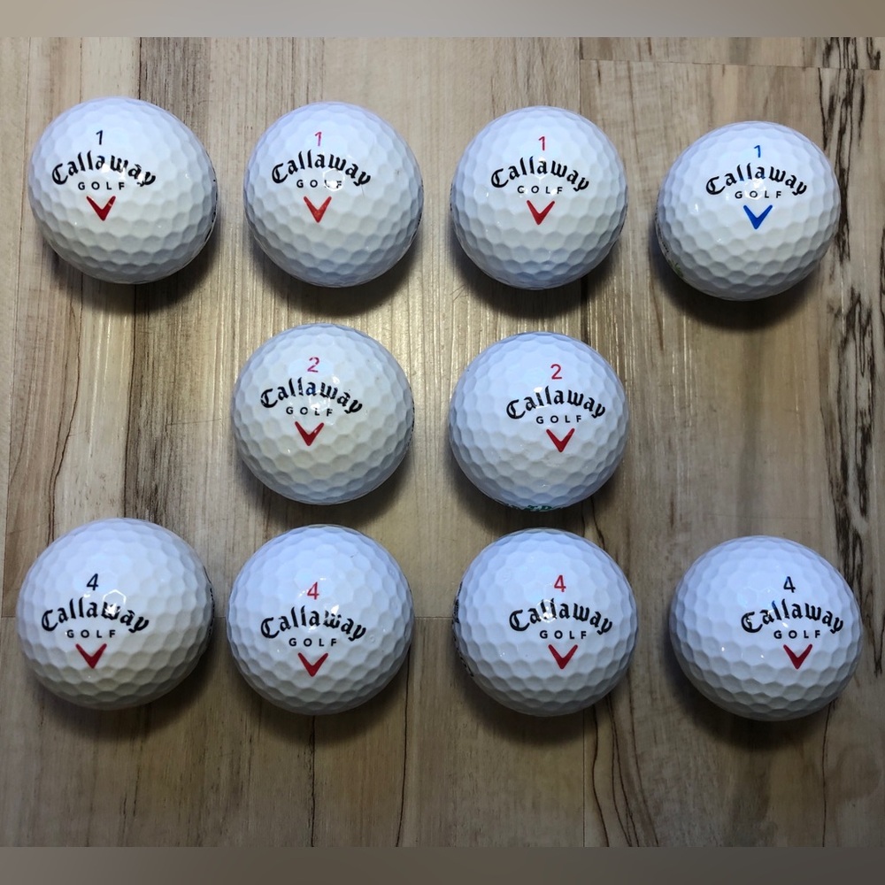 Callaway Big Bertha Diablo Golf Balls Lot of 10 Used Corporate Logo Mixed